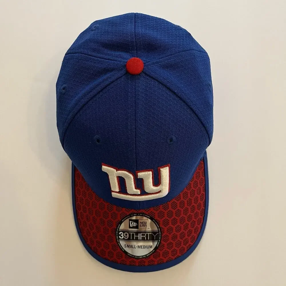 New York Giants NY NEW ERA 2017 Sideline Official 39THIRTY Flex Hat Cap NFL S/M